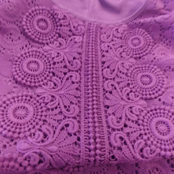 Laundry by Shelli Segal Raspberry Lace Dress - Picture 8 of 8